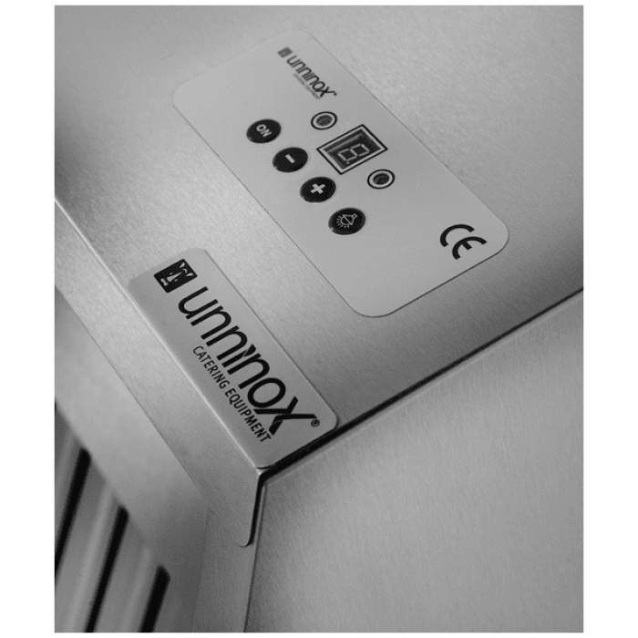 RVS Afzuigkap Schuinmodel Unninox (Plug & Play) | compleet met motor & led verlichting | 3000m3 per uur | 3000x950x520(h)mm - Afbeelding 3
