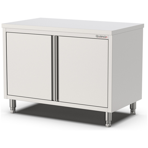 RVS horeca werktafel met draaideuren