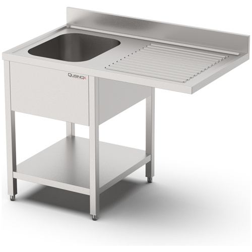 rvs spoeltafel met ruimte voor vaatwasser