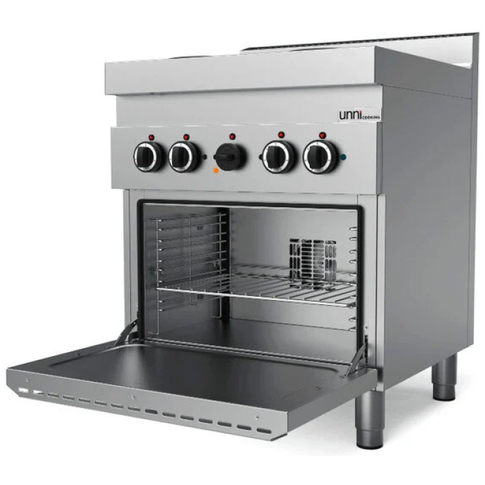 elektrische fornuis met gas oven