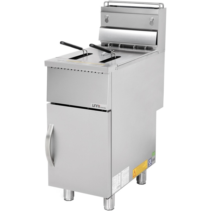 gas friteuse op onderstel