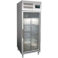glasdeur koelkast rvs