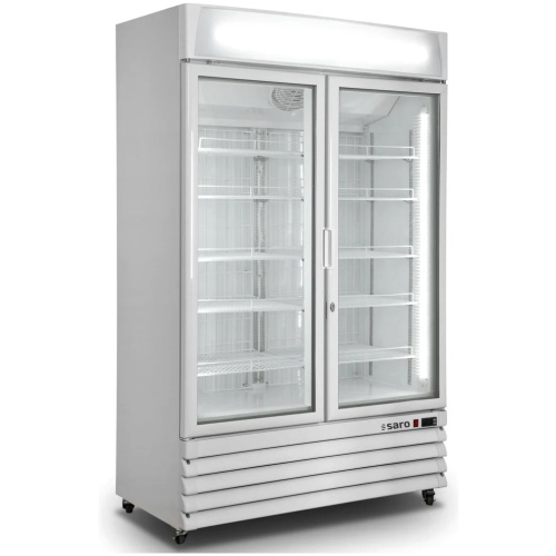 vrieskast met dubbele glazen deuren